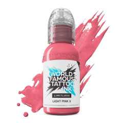 World Famous Limitless Tattoo Ink - Light Pink 3 30ml
