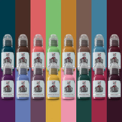 Farba World Famous Limitless Tattoo Ink - A.D. PanchoPro Colour Set - 16x 30m