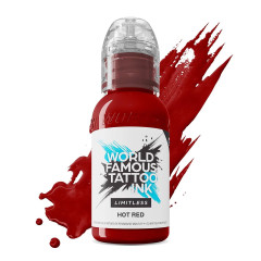 World Famous Limitless Tattoo Ink - Hot Red 30ml