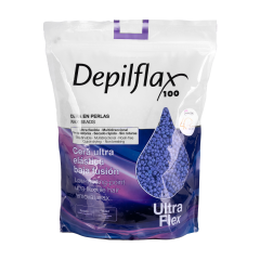 Depilflax 100 elastyczny wosk do depilacji o niskiej temperaturze topnienia perłowy mauve with titanium dio 1000g