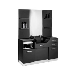 Gabbiano B085B hairdresser's console with washbasin black