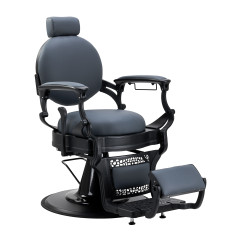 Barberstuhl Gabbiano Niccolo Graphit knopflos