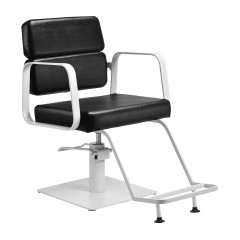 Gabbiano Friseurstuhl Porto Weiß Schwarz