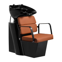 Friseurwaschstation Porto schwarz 
orange