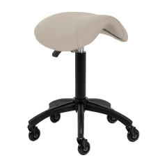 Gabbiano taboret fryzjerski D032 szarobeżowy