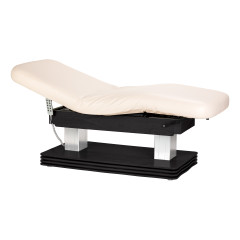 SPA-Liege Sillon Comfort cremefarben mit schwarzem Untergestell