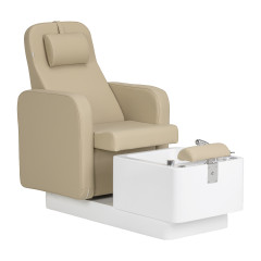 Fotel kosmetyczny SPA do pedicure Sillon Elysia beżowy 
