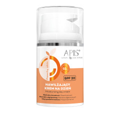 Apis PEACHY SKIN Nawilżający krem na dzień SPF 20 50 ml 