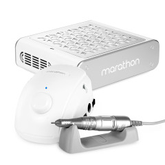 Saeyang Marathon 3 Champion NEW Nail Drill White + H200 + Marathon Olimp dust absorber