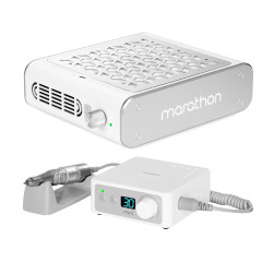 Frezarka Marathon K35 mini biały + H200 + pochłaniacz pyłu Marathon Olimp 