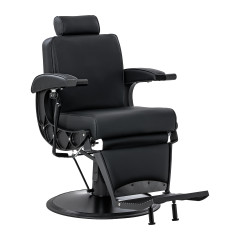 Fotel barberski z masażem Gabbiano Continental czarny