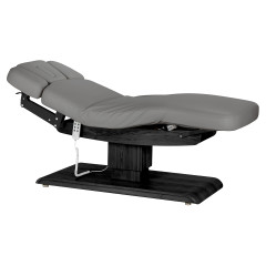 Leżanka SPA Sillon Relax szara z czarną podstawą