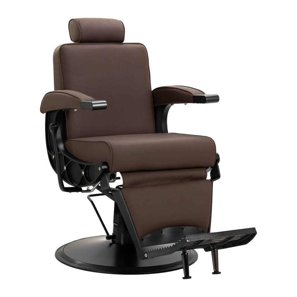 Gabbiano fotel barberski Continental brązowy main product photo