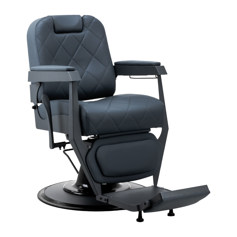 Gabbiano Fotel barberski Bruno grafitowy z grafitową ramą main product photo