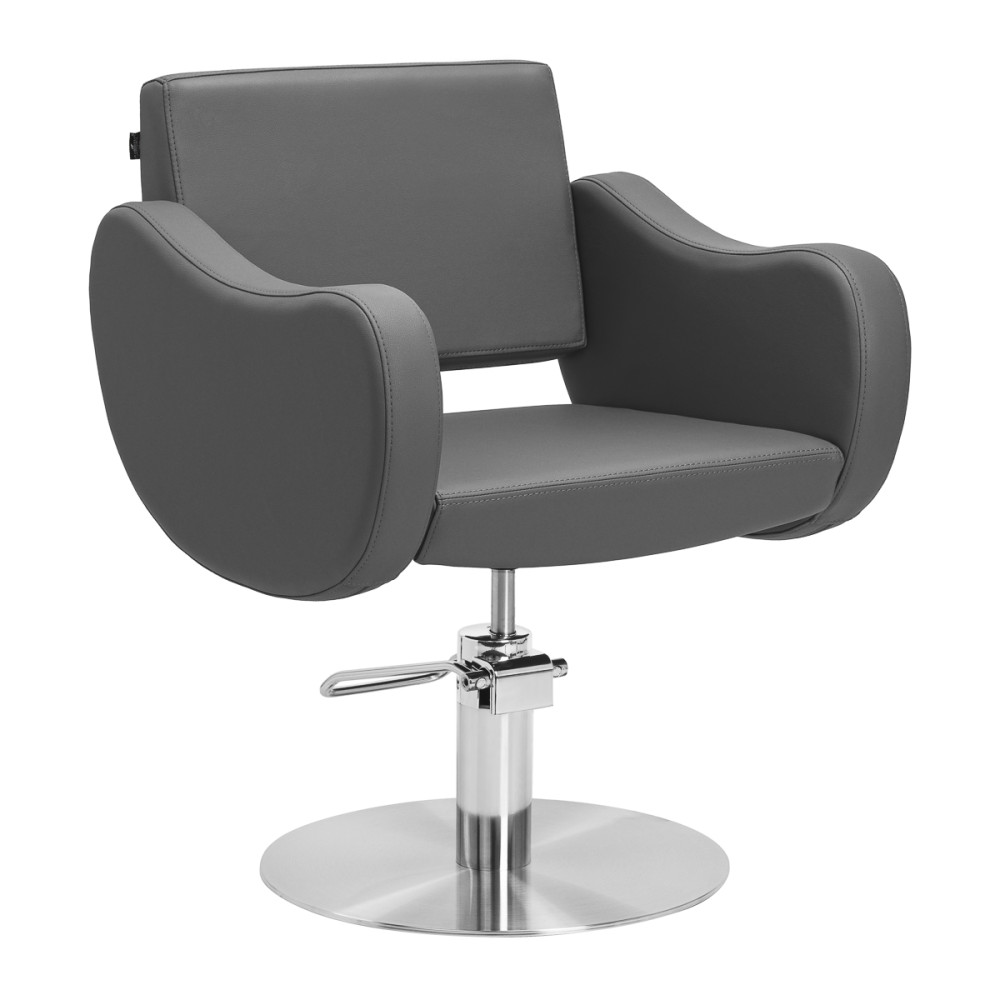 Gabbiano fotel fryzjerski Sewilla Szary podstawa INOX main product photo