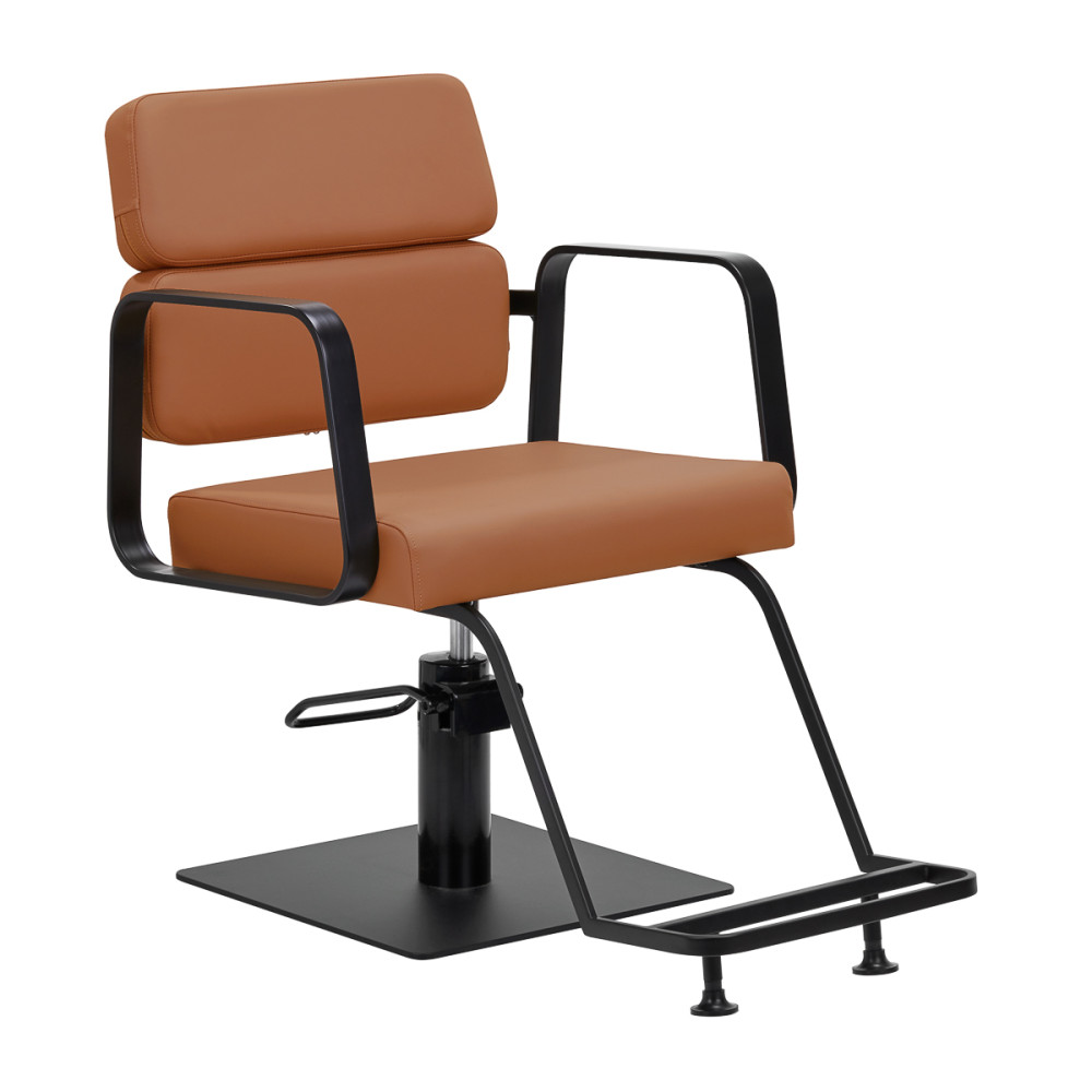 Gabbiano Porto hairdressing chair black orange main product photo