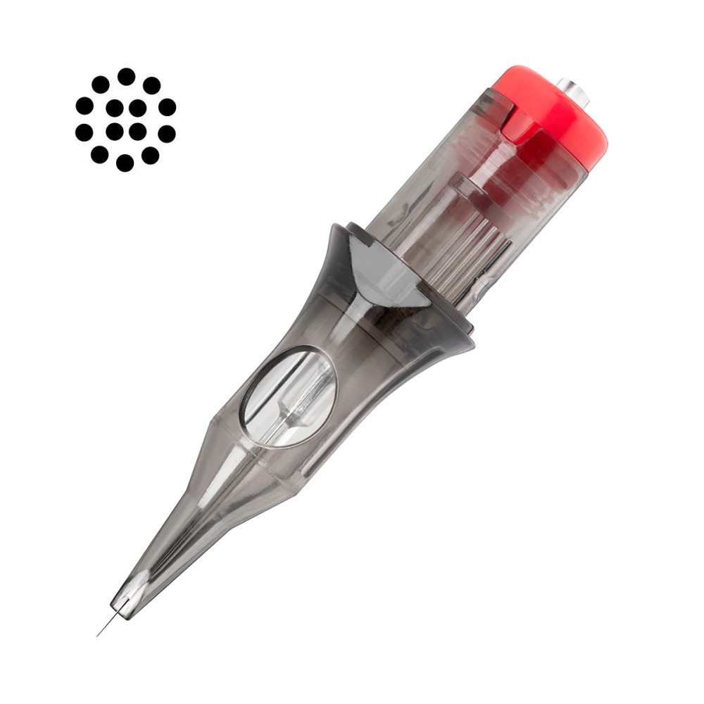 Cartridge do tatuażu El Cartel V2 - 0.35 14RL Long Taper 10 szt. main product photo