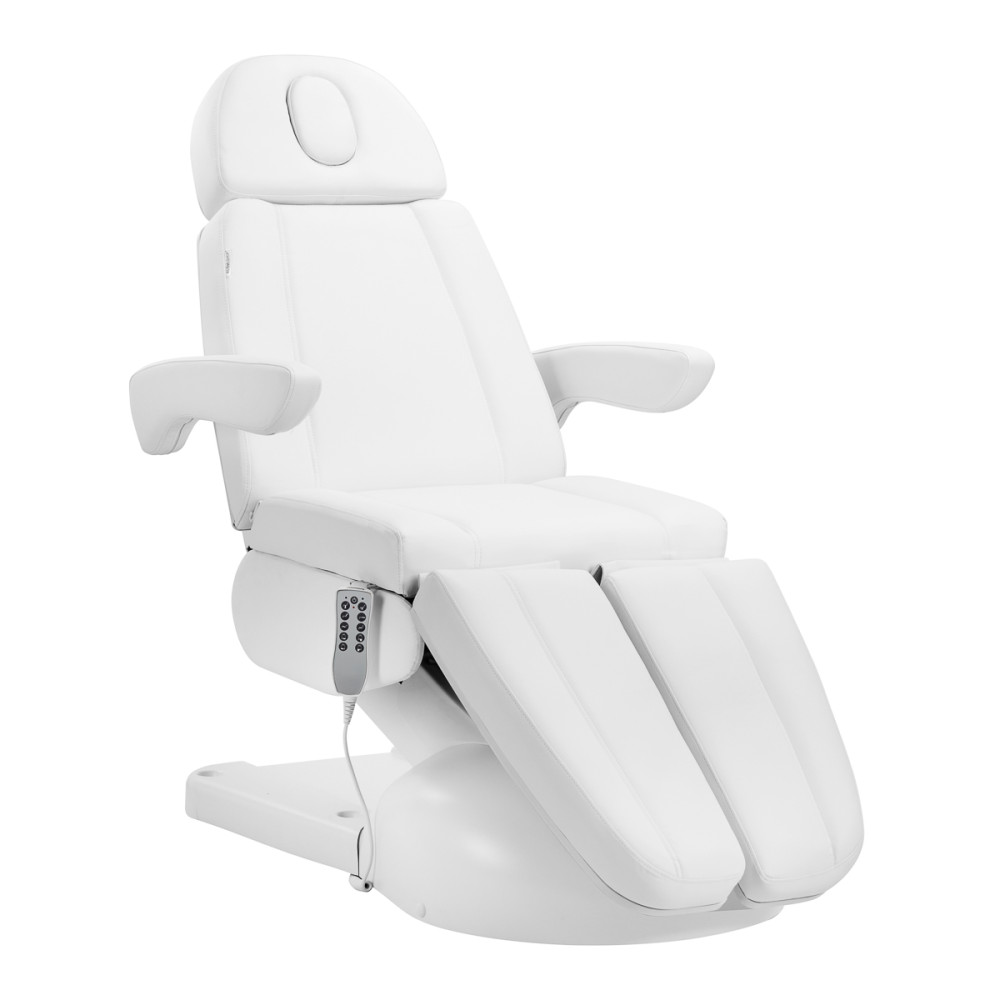 Fotel kosmetyczny elektr. Azzurro Lux 5m biały main product photo