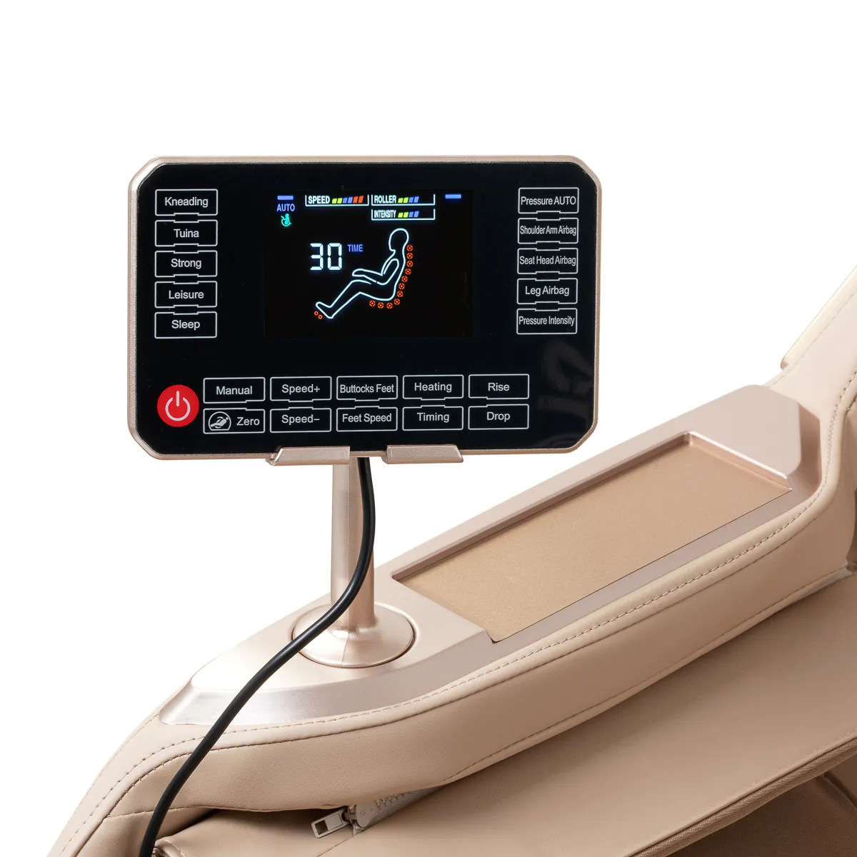 Masažinė kėdė Sakura Prime 108 kremiškai smėlio spalvos
