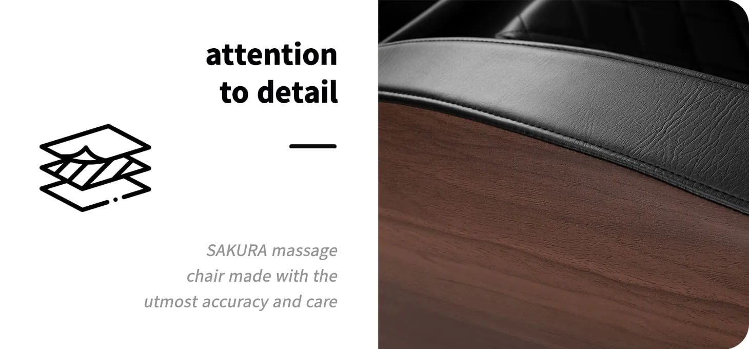 Sakura Classic 305 Wooden Leather Massage Chair Gardj