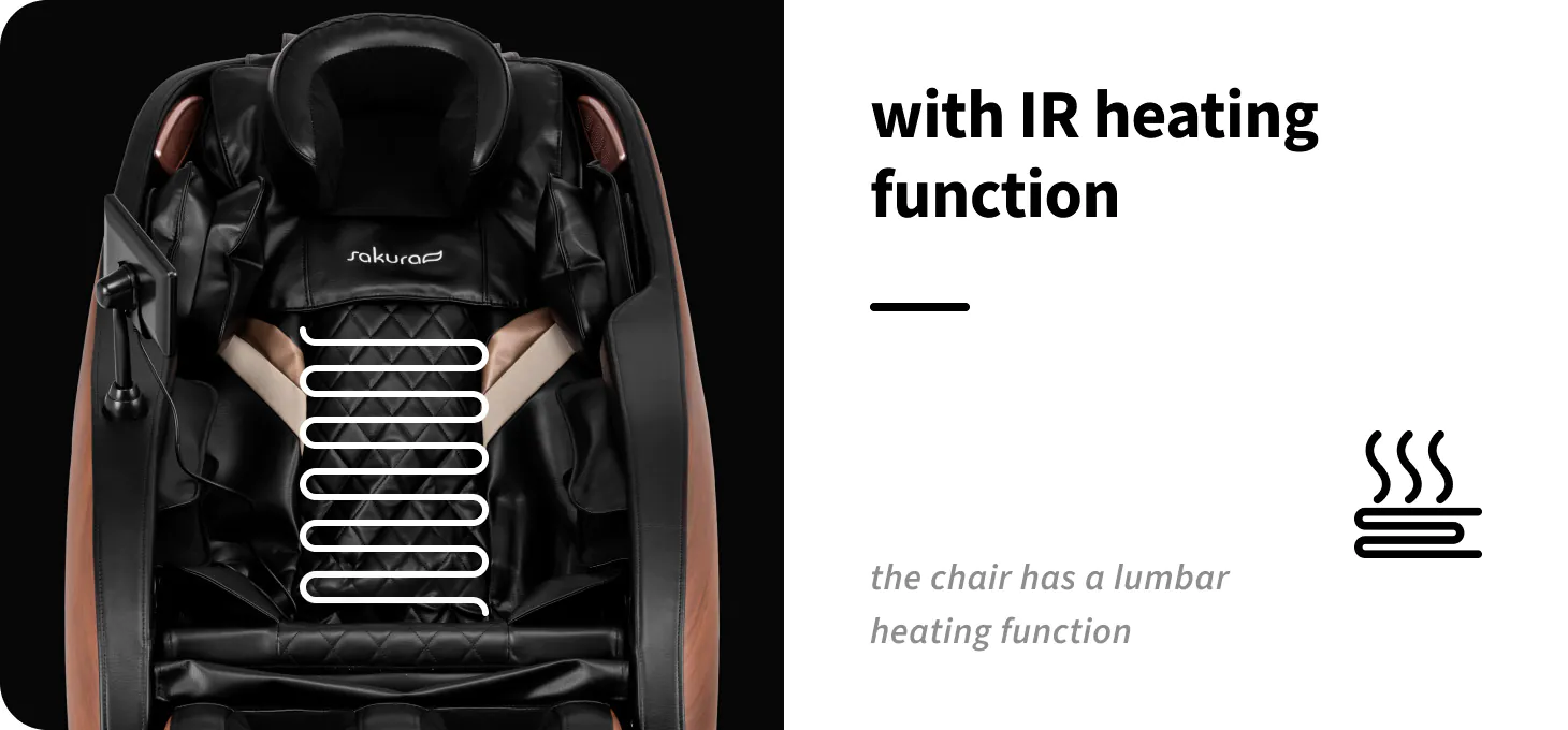 Sakura Classic 305 Wooden Leather Massage Chair Gardj
