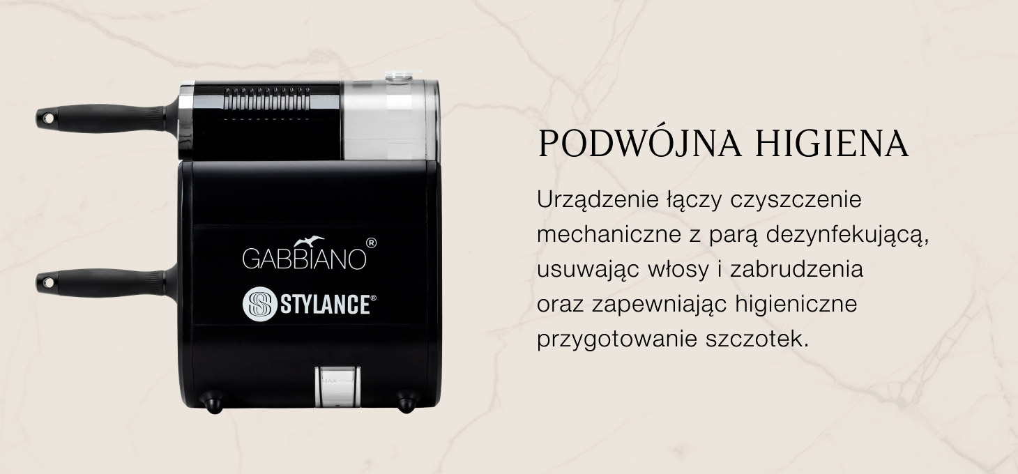 Gabbiano Urządzenie do czyszczenia i oczyszczania parowego szczotek fryzjerskich