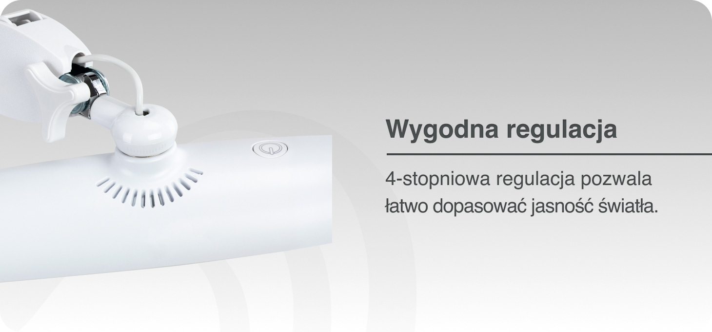 Elegante Lampa warsztatowa LED biała
