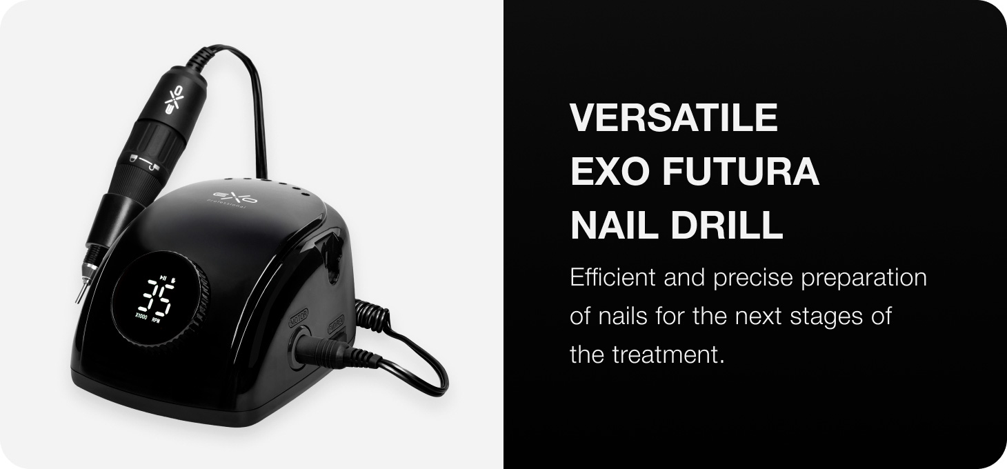 EXO Futura nail drill - black manicure and pedicure machine